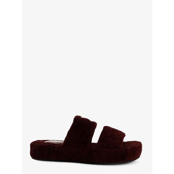 Celine Women Triomphe Fur Shearling Slides - Picture 1 of 4